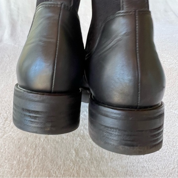 EILEEN FISHER East Leather and Recycled Stretch Knit Sock Boot SIZE 9.5 - Picture 5 of 16